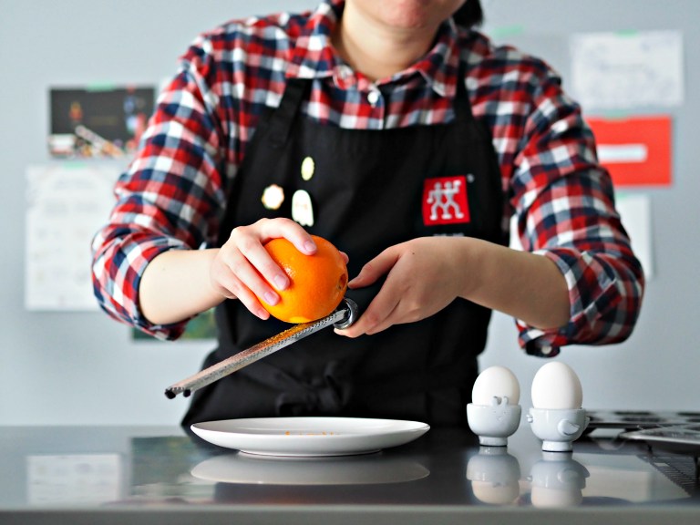 Saffron Orange Honey Madeleines