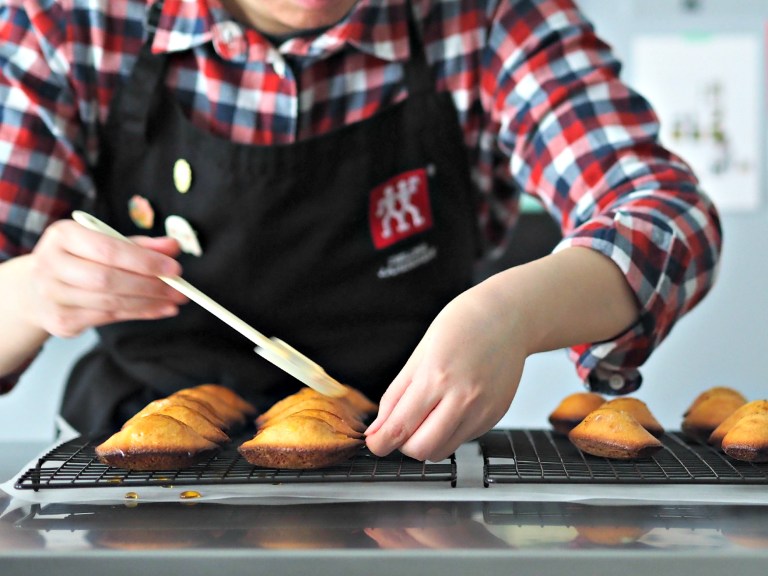 Saffron Orange Honey Madeleines