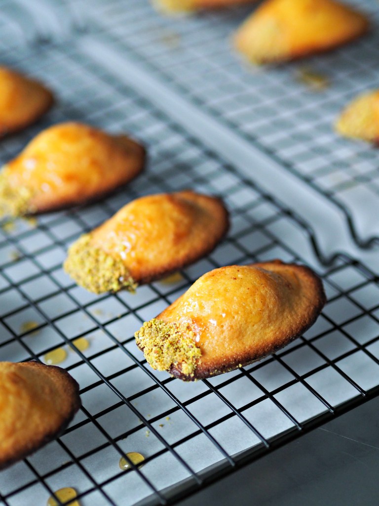Saffron Orange Honey Madeleines